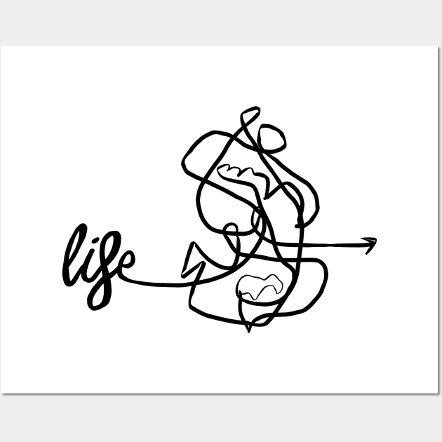 Life black Wall Art by ninoladesign